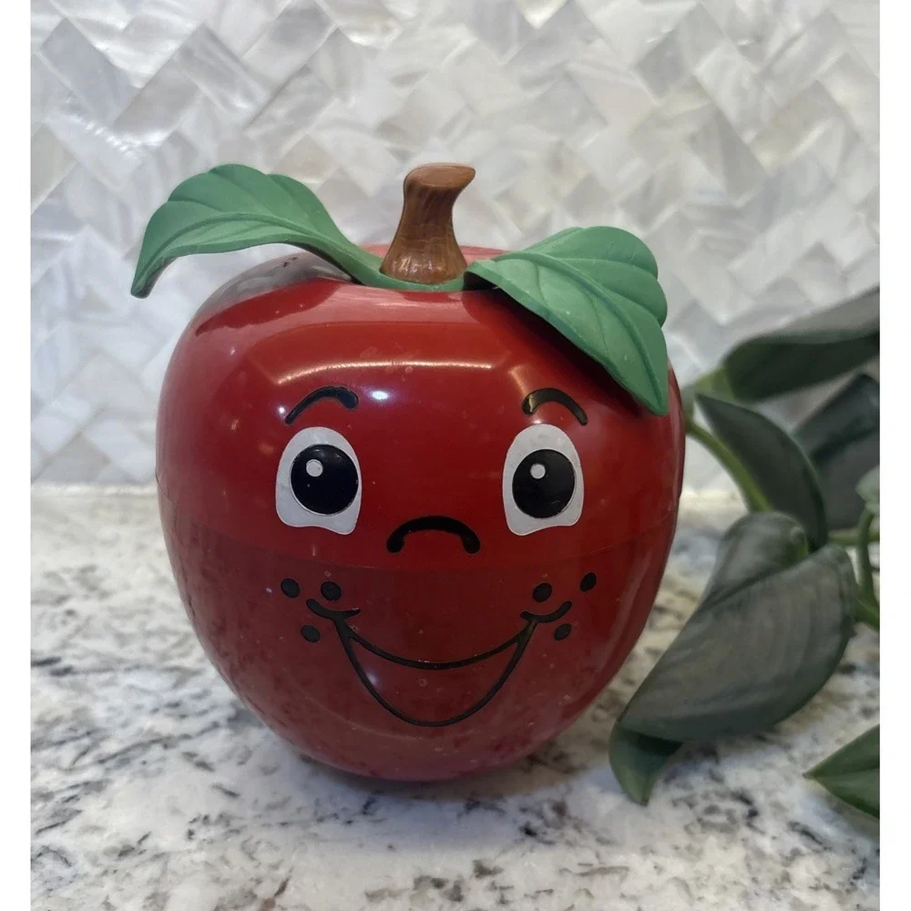 FISHER PRICE Happy Apple 1972 Short Stem Roly Poly Vintage Chime Children's Toy